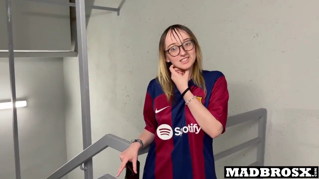 Barcelona fan gets gangbanged by PSG fans in the stadium corridors porn video